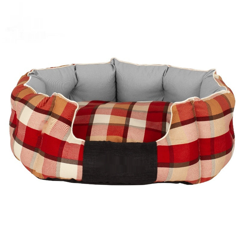 Round Kennel Dog Mattress Winter Warm Removable And Washable Cat Nest