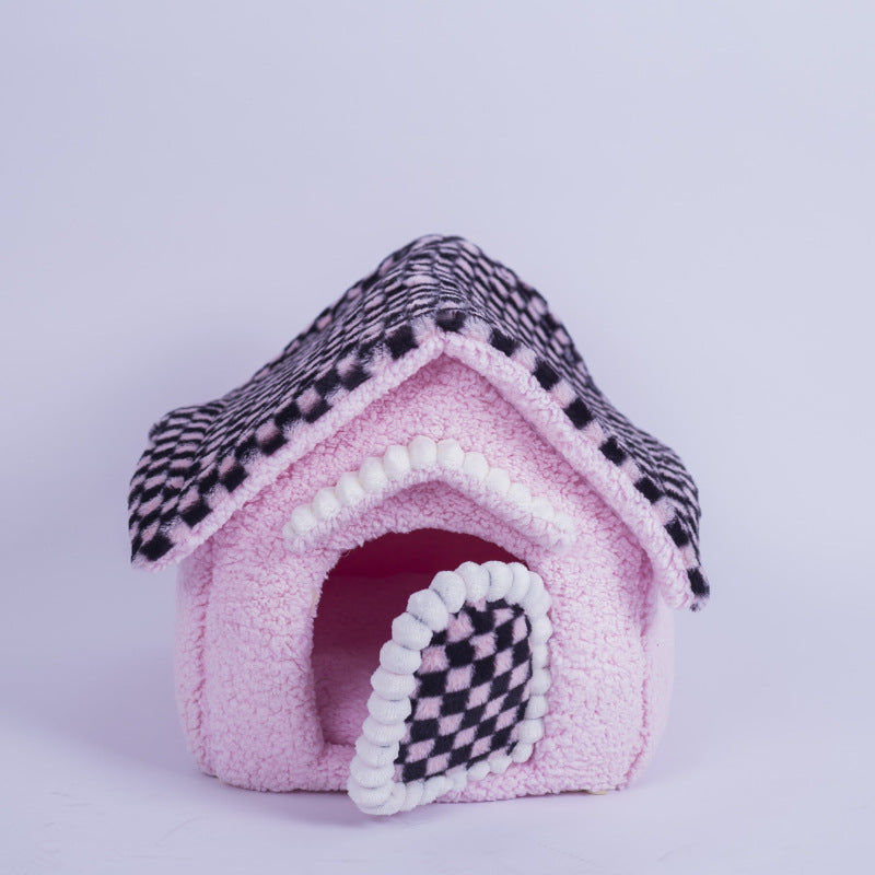 Kennel Winter Warm Small Dog Teddy Four Seasons Universal Removable And Washable Cat Nest Bed Pet Supplies