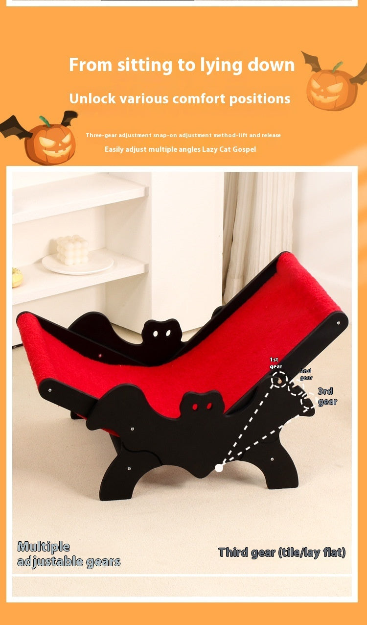 Cat Recliner Bat European And American Halloween Black Red