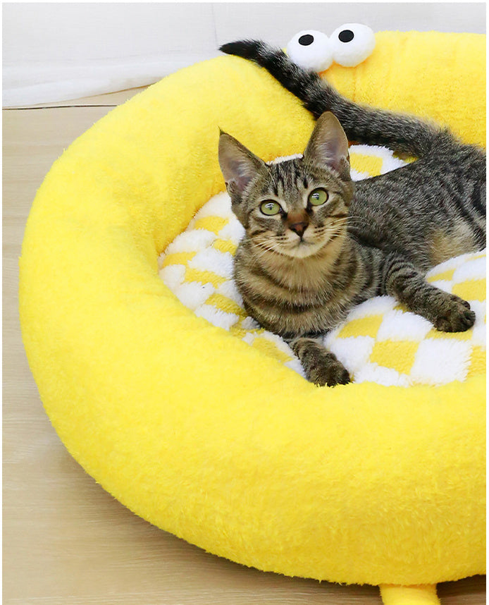 Long Plush Nest For Pets, Thick And Warm Mat For Small And Medium Shiba Inu, Deep Sleep Nest For Puppies, Autumn And Winter