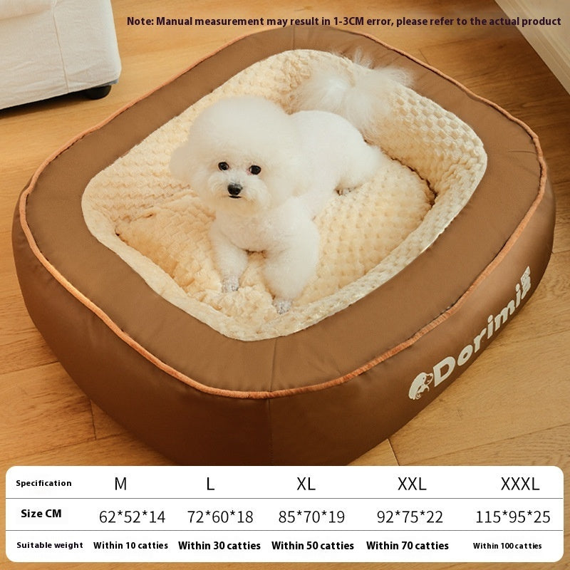 Winter Warm Removable And Washable Simple Printed Kennel