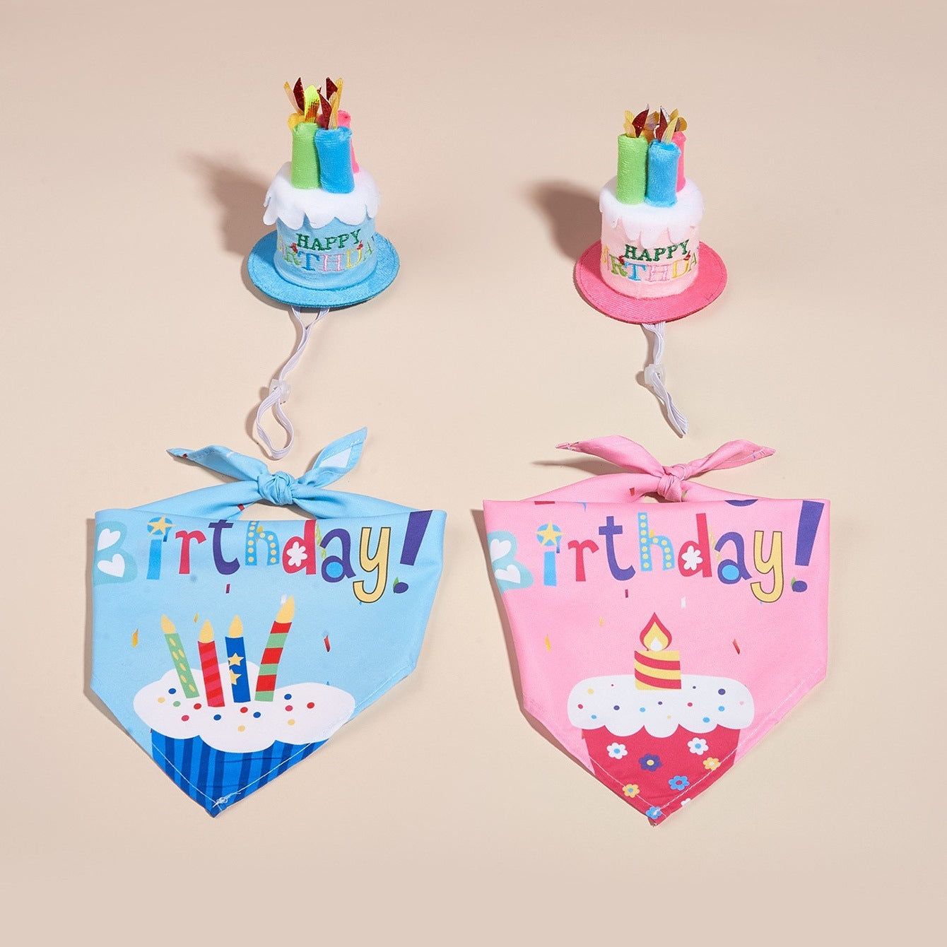 Creative Printing Dog Triangular Binder Birthday Saliva Towel Accessories