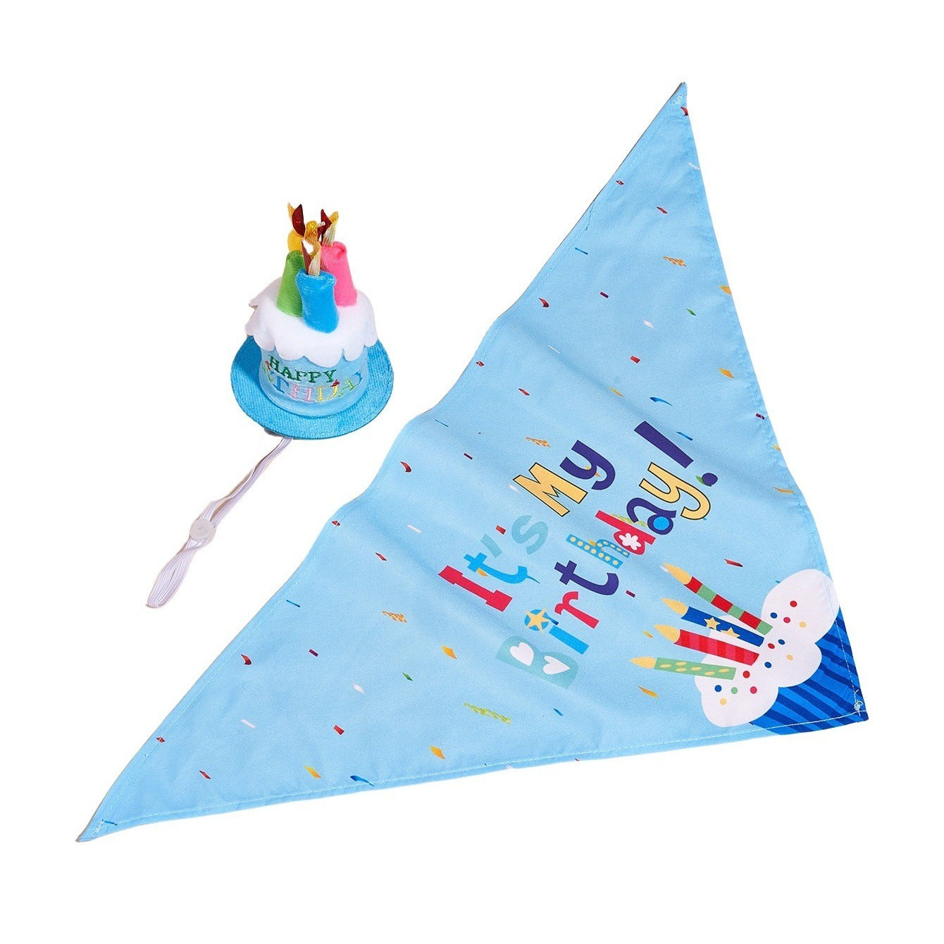 Creative Printing Dog Triangular Binder Birthday Saliva Towel Accessories