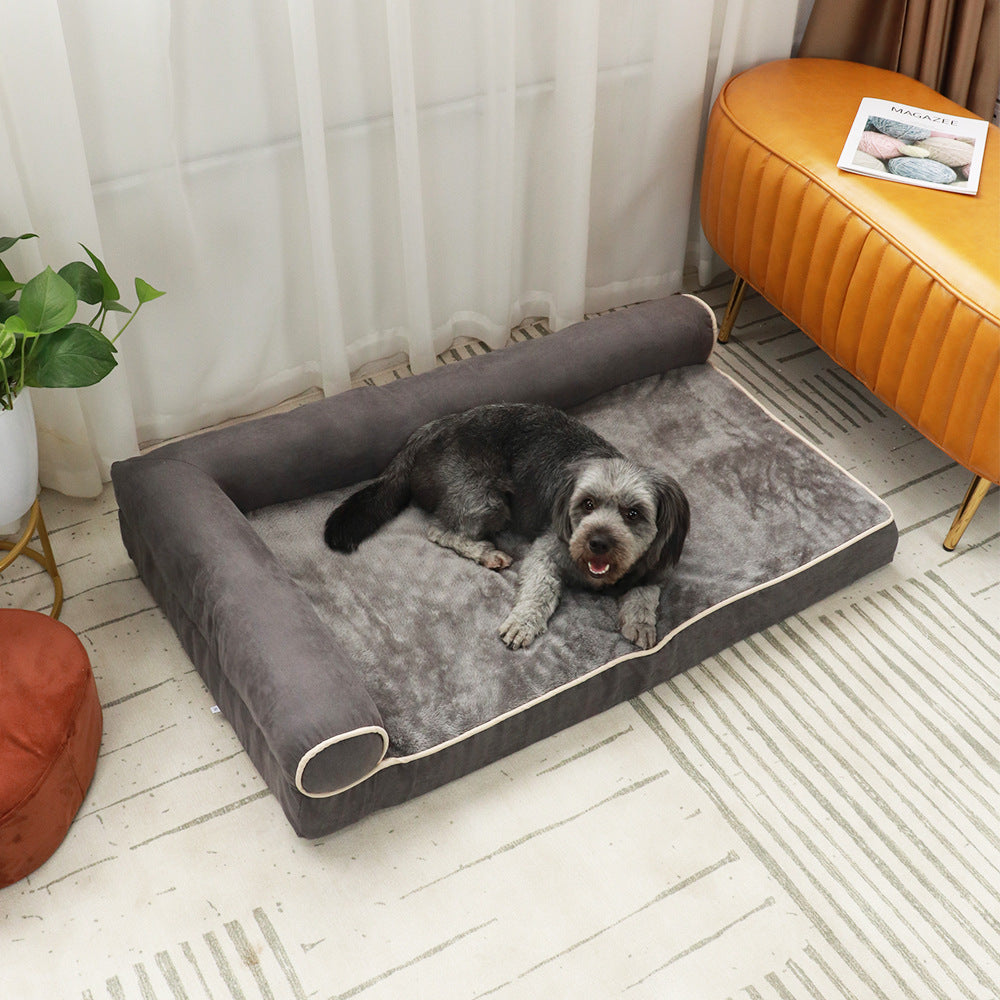 Creative Solid Color Leisure Warm Pet Bed