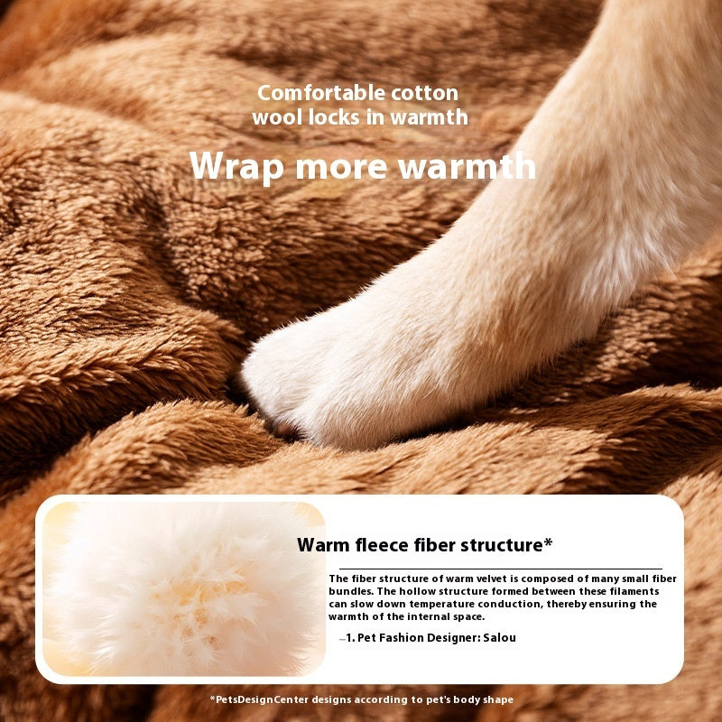 Small And Medium Size Large Dog Nest Three-dimensional Warm