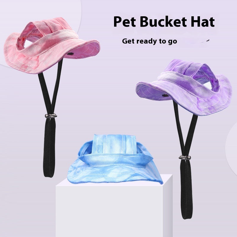 Cat Hat Summer Sun-shade Fisherman Hat Adjustable Ear Leakage