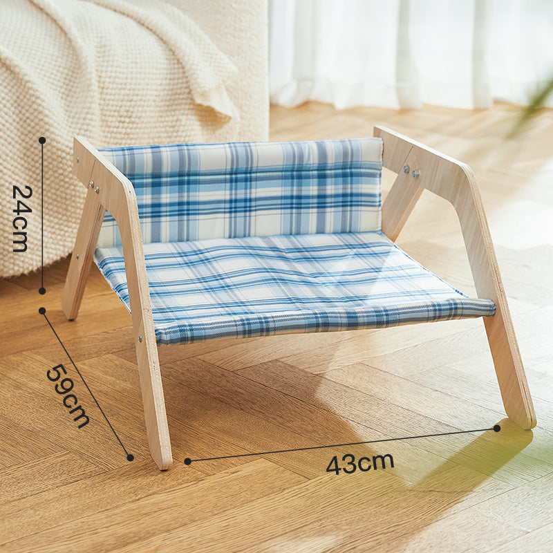 Cat Beach Chair Summer All Seasons Elevated Cat Bed Cat Comfort Sleeping Nest House