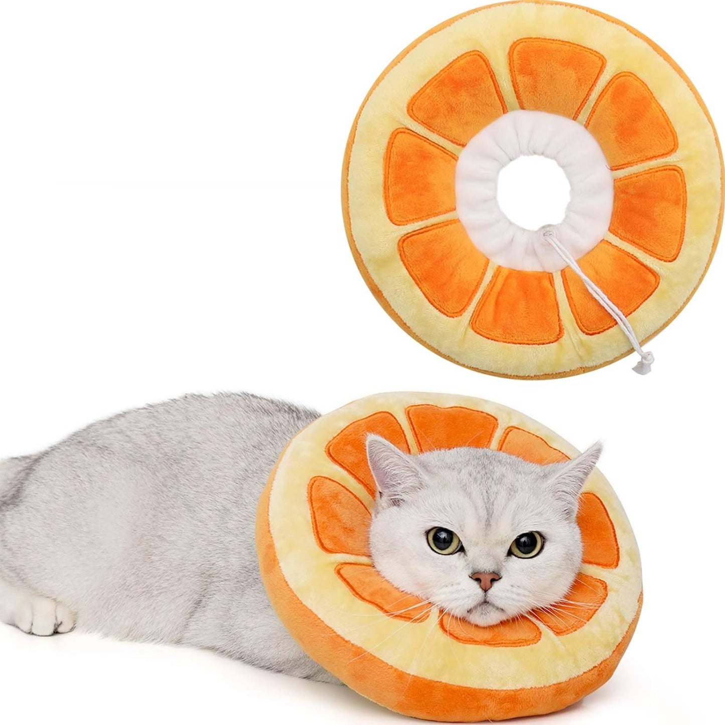 Cute Cat Collar Cone For Recovery After Surgery Adjustable Cat Cone With Soft Fabric For Kittens