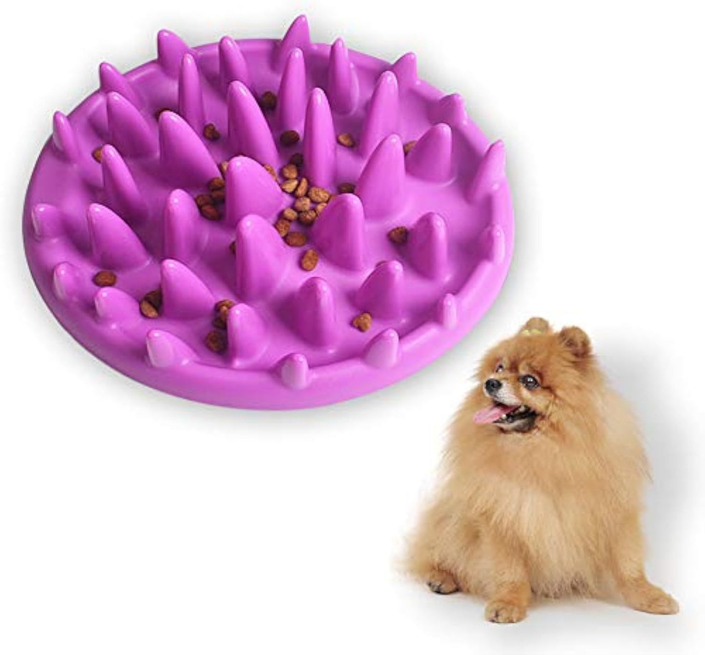 Cat Slow Feeder Bowl Non-Slip Cat Feeding Bowl Anti-Choking Dog Food Bowl Jungle Puzzle Cat Catch Interactive Feeder Suitable For Dog