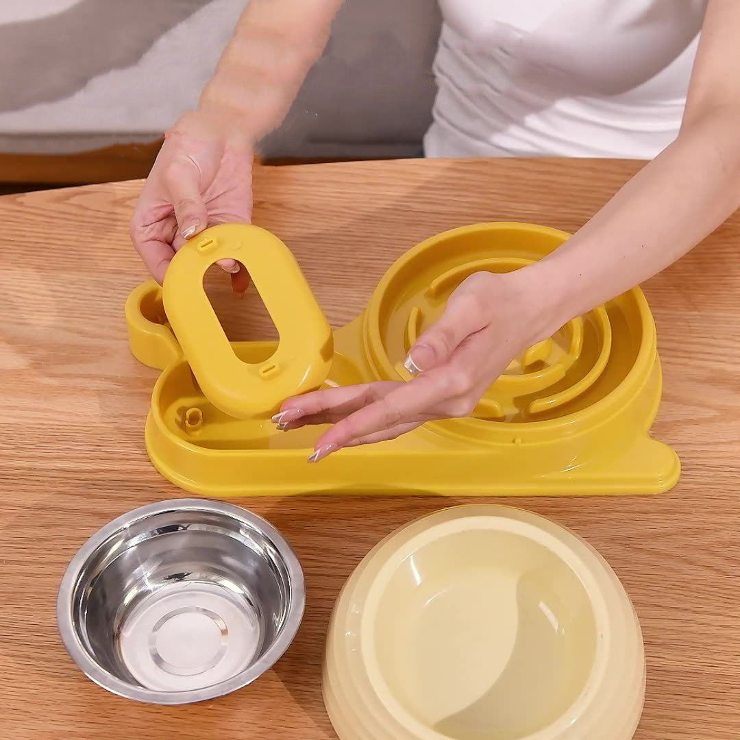 Cat Food Bowl Cat Bowls Whisker Friendly With Water Dispenser For Cats And Small Dogs