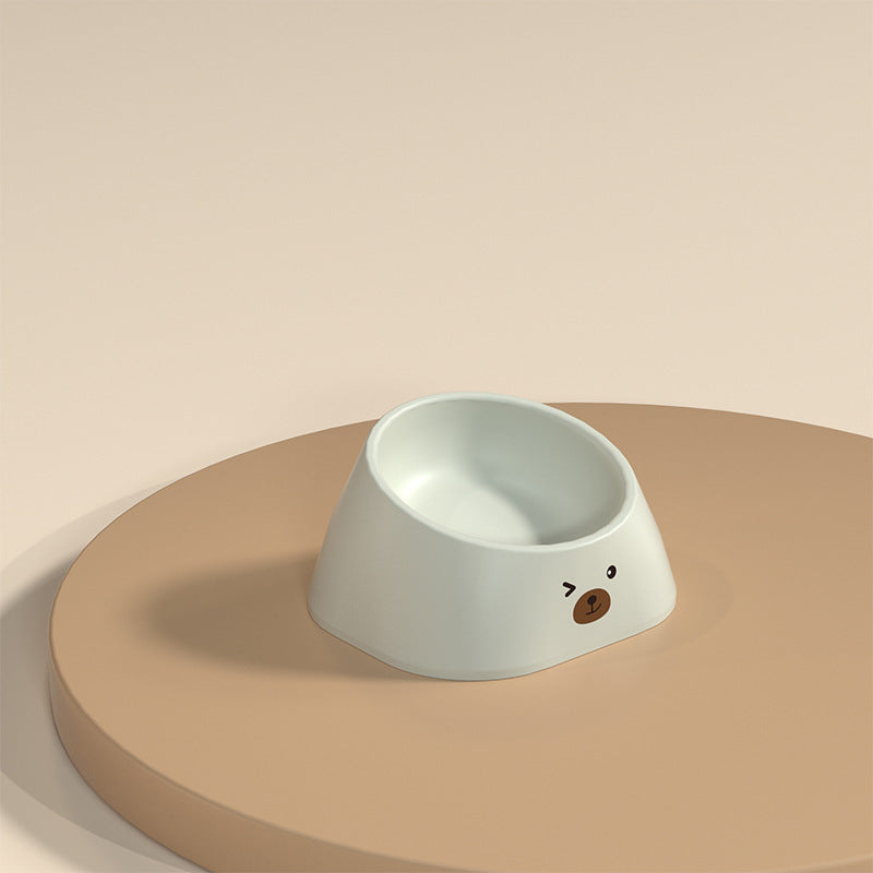 Protect The Cervical Spine Cat Bowl Stainless Steel 15 Degree Tilted Pet Supplies Fall-resistant Durable Food Feeding Bowls