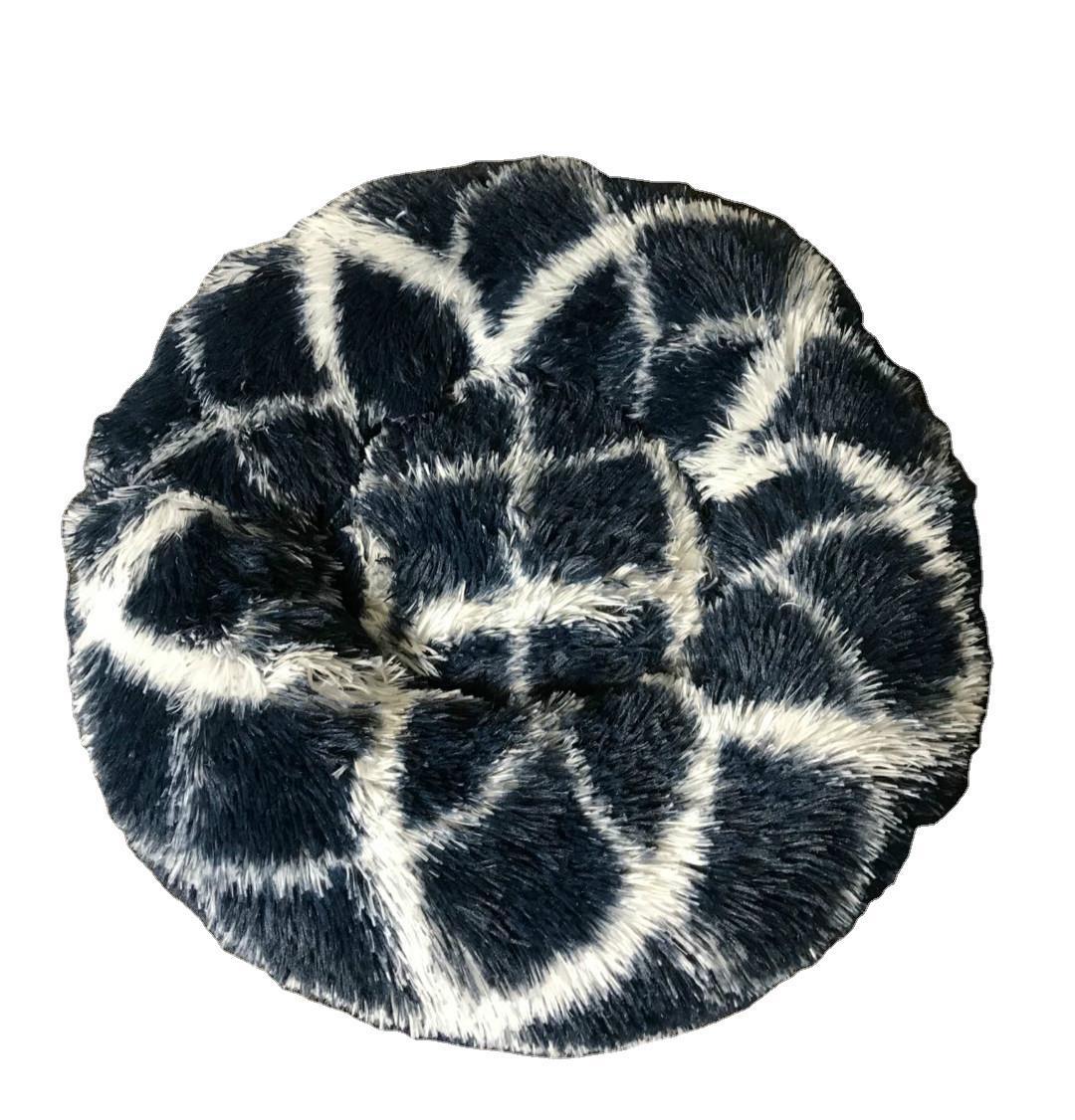 Dog Cat Plush Round Nest Pet Winter Mat Pet Product Accessories Bed Multicolor Multi Size Cat Litter Dog Litter