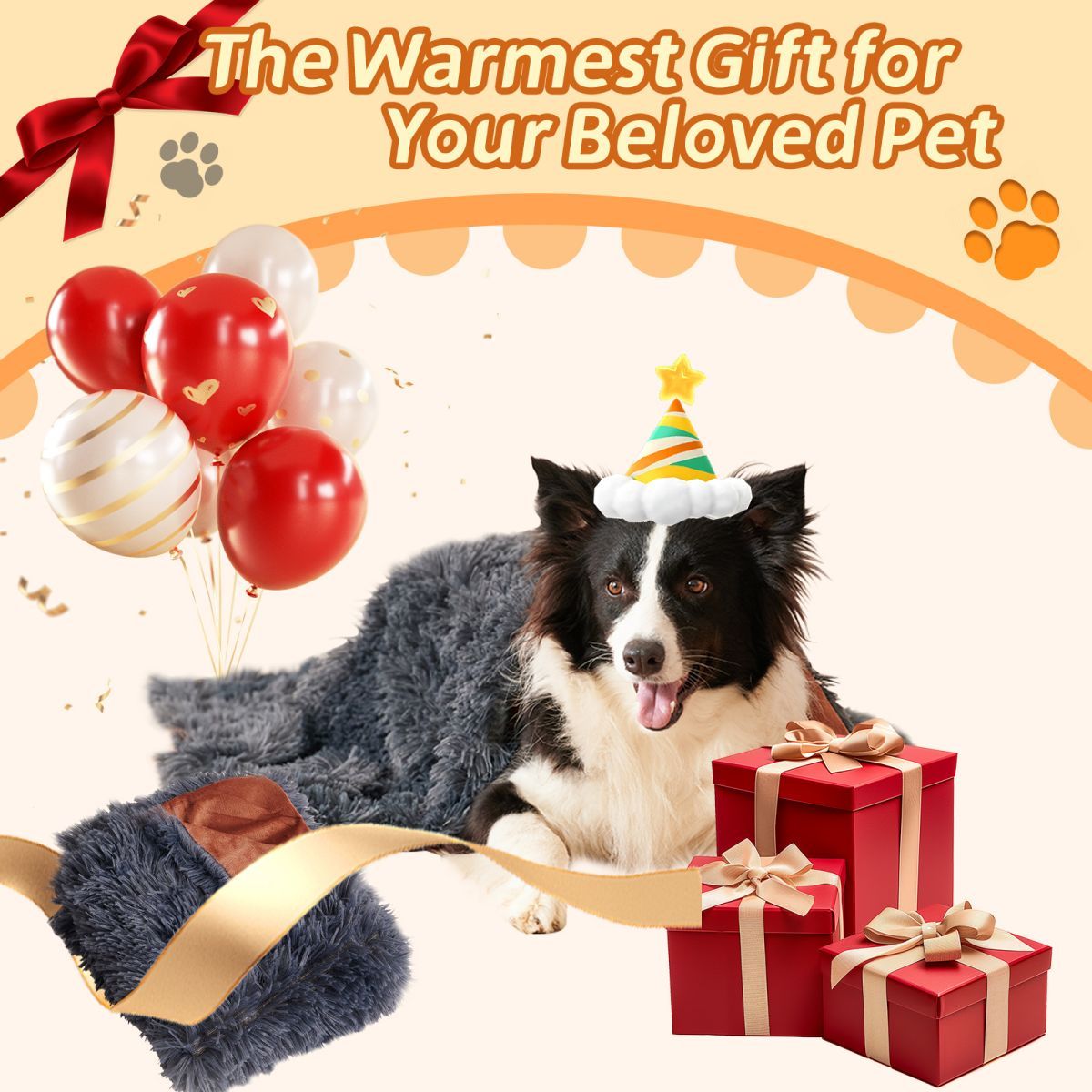 Grey Pet Cushion Plush Warm Dog Blanket Four Seasons Available Cat Blanket Dog Dual Purpose Pet Cushion Sofa