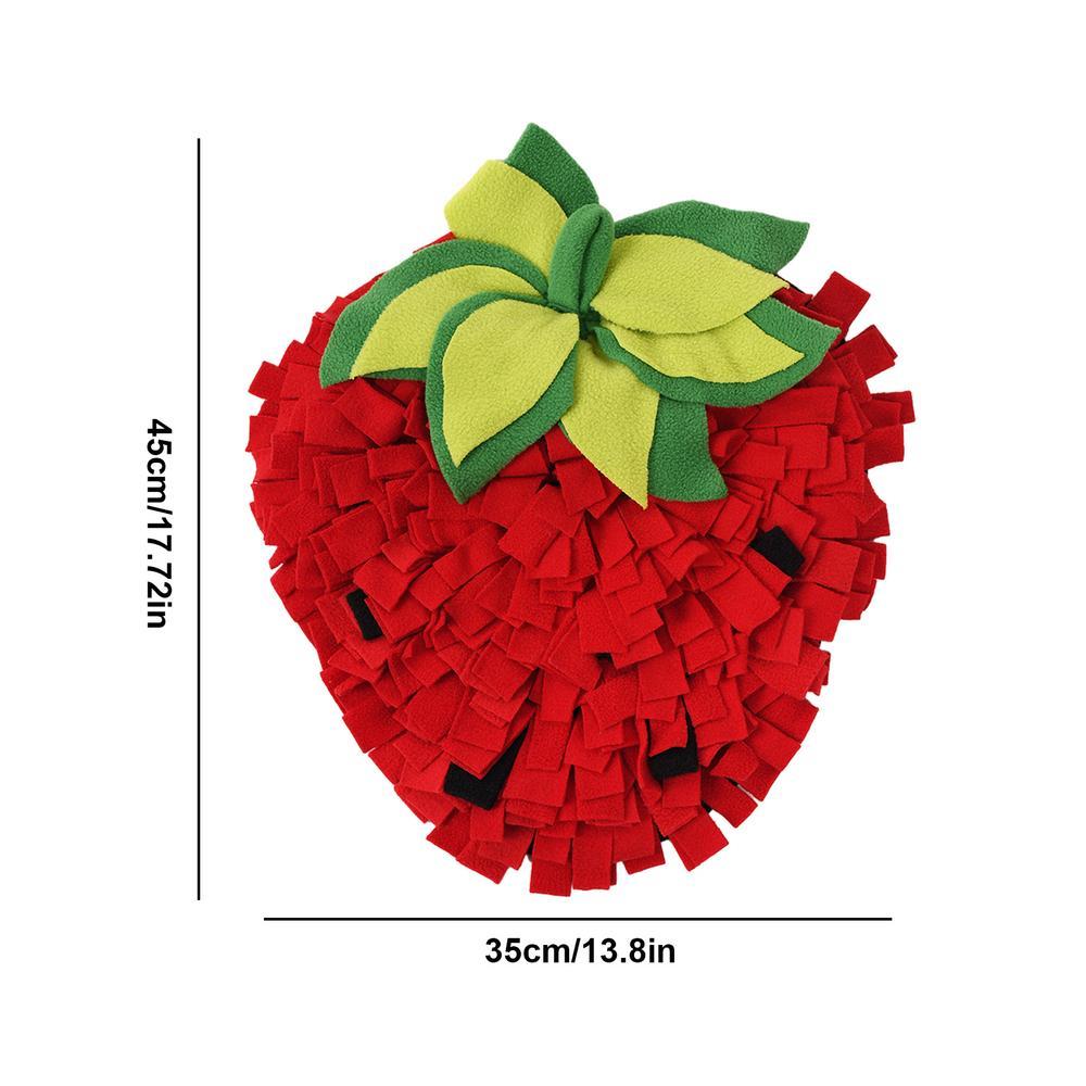 Mat Interactive Pet Sniffing Slow Feeder Mat Pet Forage Slow Feed Mat With Strawberry Shape For Animals Dog Puppy Cat Rabbit