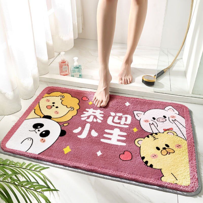 Bathroom Strong Absorbent Cartoon Stain-resistant Non-slip Mat