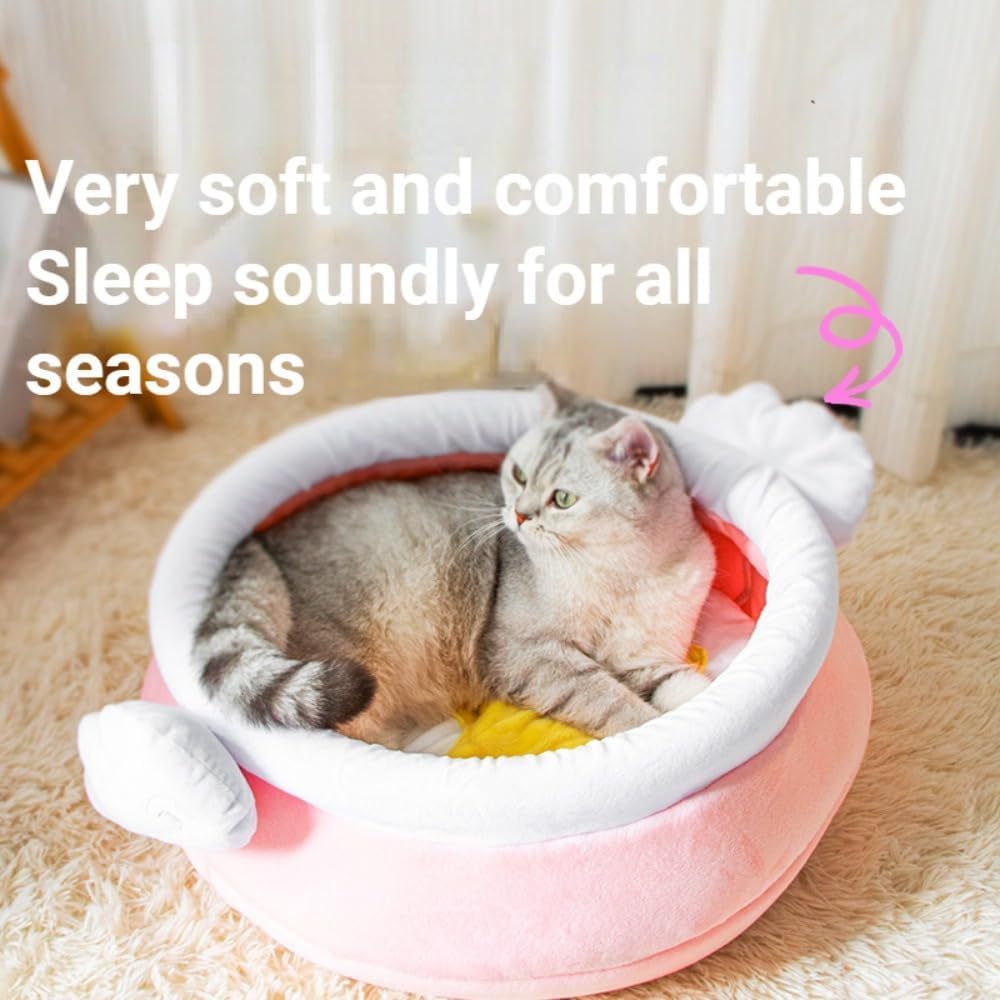 Cat Nest Honey Pot Magic Shape Cat Sofa Bed Cute And Comfortable Pet Cat Nest Warm Large Space Soft Pet Bed Suitable For Small Cats And Dogs