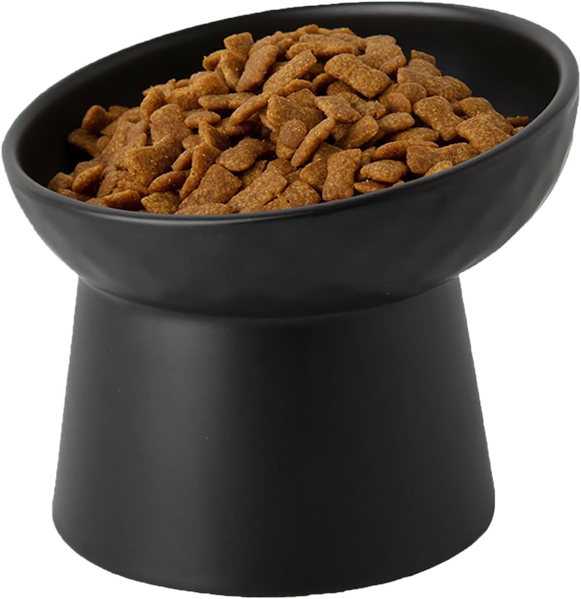 Ceramic Raised Cat Bowls Elevated Porcelain Pet Feeder Dish For Cats And Small Dogs Stress-Free Tilted Pet Food And Water Bowls Set Dishwasher And Microwave Safe