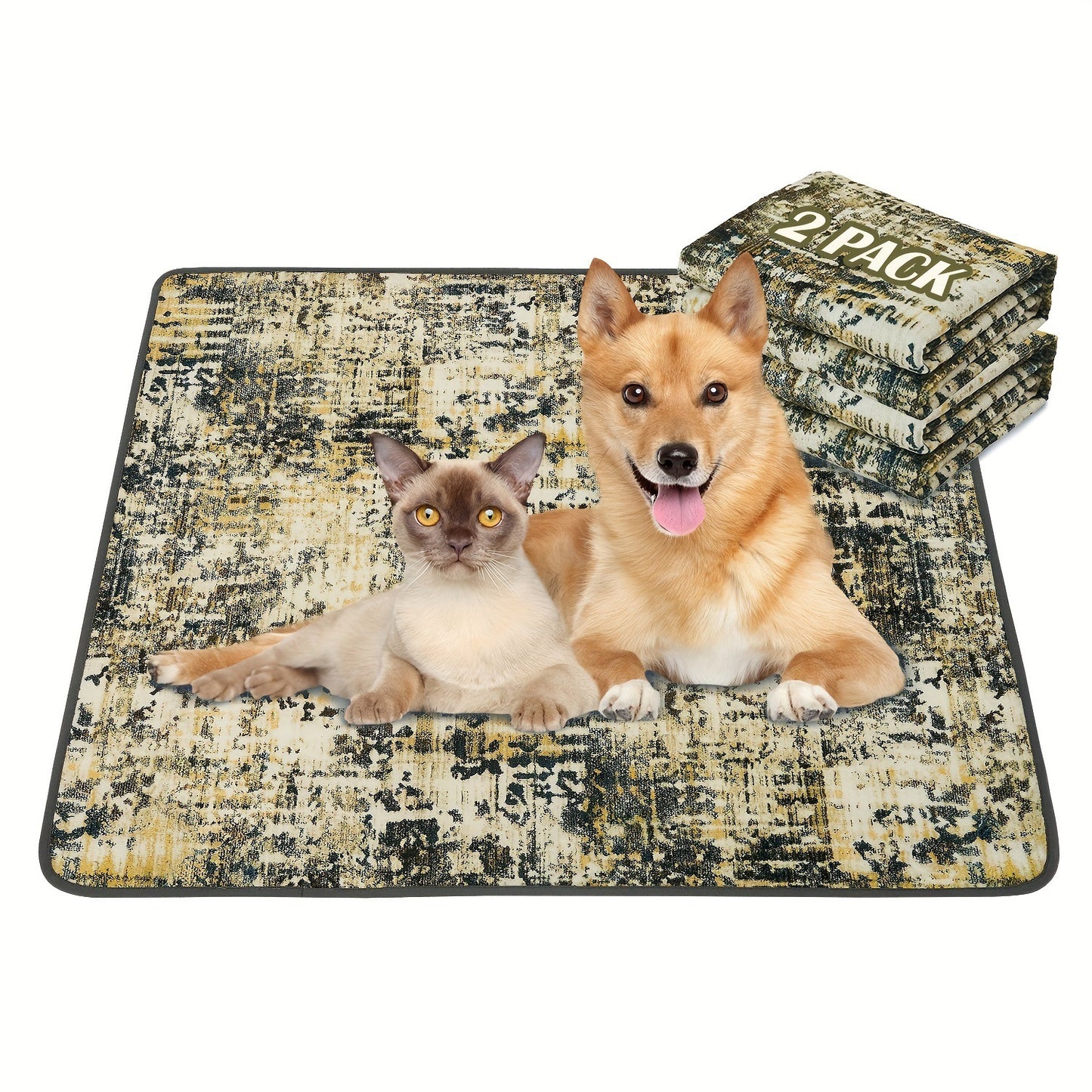 Bohemian Style Pet Mat Stain Resistant Easy To Care Urine Pad