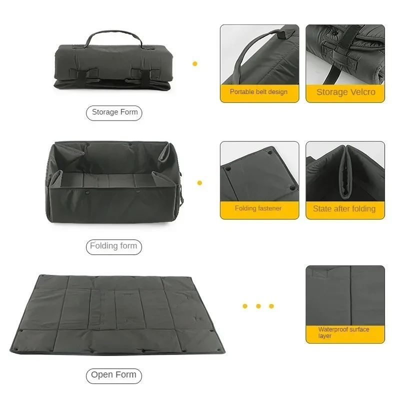 Portable Dog Travel Bed, 3-in-1 Pet Carrier, Mat And Cushion, Collapsible Water And Dirt Resistant Kennel
