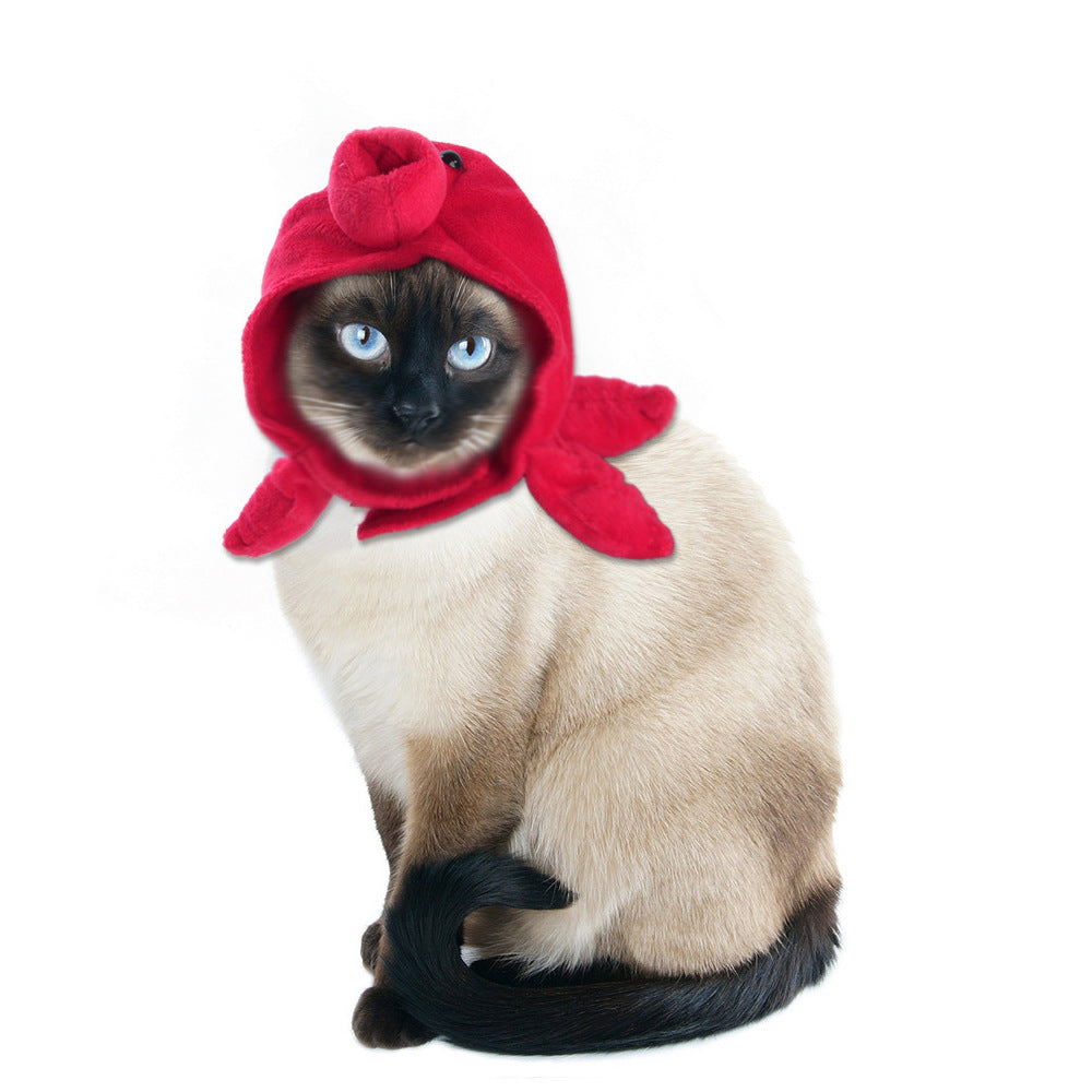 Funny Pet Dog Cat Costume Warm Hat Photo Props Headwear