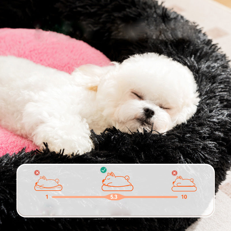 Elf Briquettes Plush Kennel Sleeping Mat Autumn And Winter Warm Thickened Than Bear Teddy Dog Bed Cat Bed Pet Nest