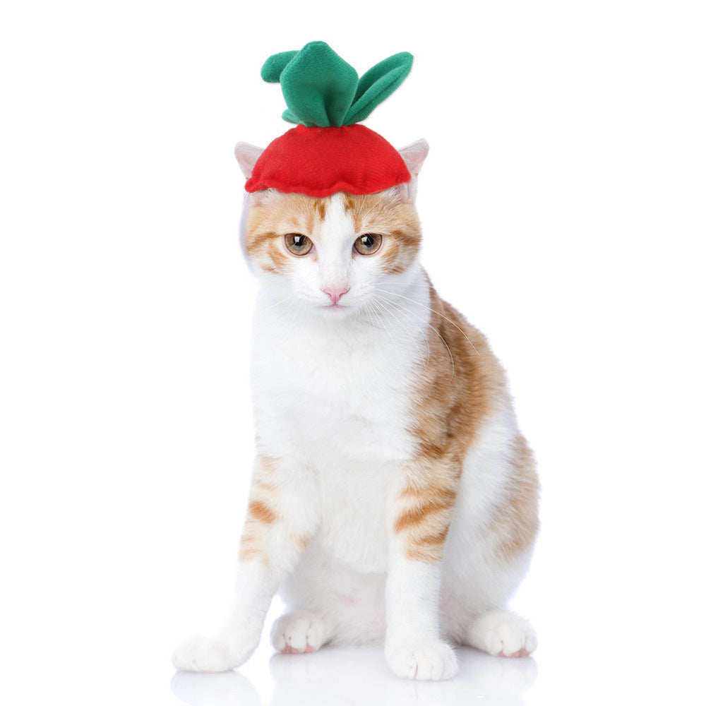 Funny Pet Dog Cat Costume Warm Hat Photo Props Headwear