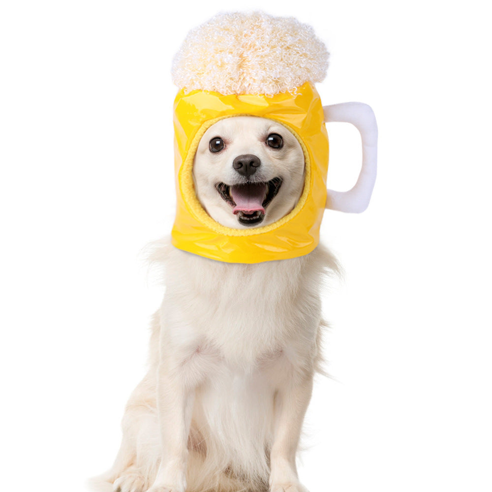 Funny Pet Dog Cat Costume Warm Hat Photo Props Headwear