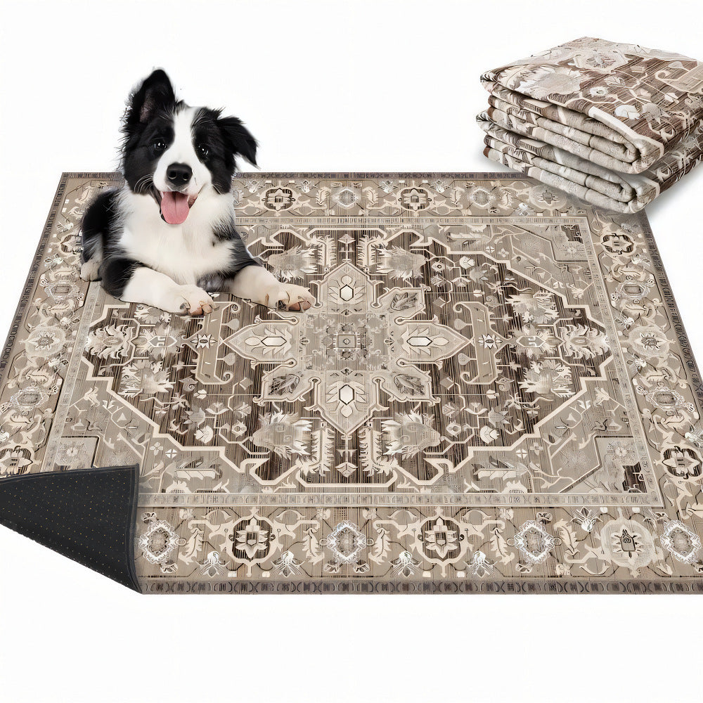 Bohemian Style Pet Mat Stain Resistant Easy To Care Urine Pad