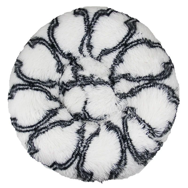 Dog Cat Plush Round Nest Pet Winter Mat Pet Product Accessories Bed Multicolor Multi Size Cat Litter Dog Litter