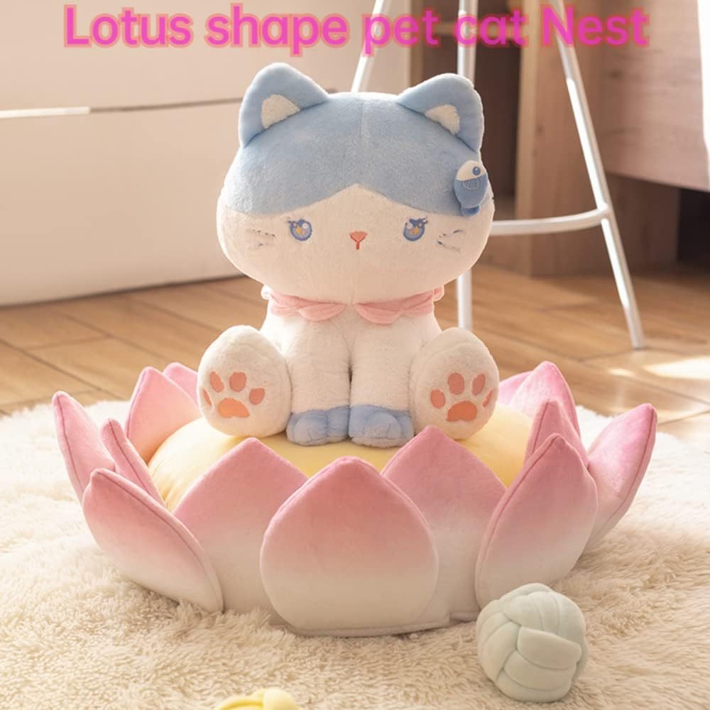 Cat Mattress Flower Cat Sofa Bed Cute And Comfortable Cat Nest Cushion Thickened Non Slip Three Dimensional Pet Bed Multifunctional Cushion Indoor Cushion