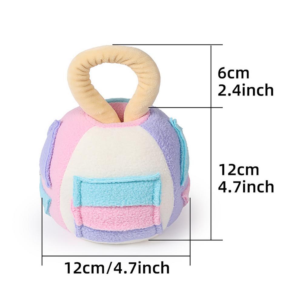Dog Squeaky Plush Ball Toy Snuffle Noisemakers Teeth Cleaning Interactive Chew Toy Pet Dogs Soft Rubber Sound Treat Dispenser