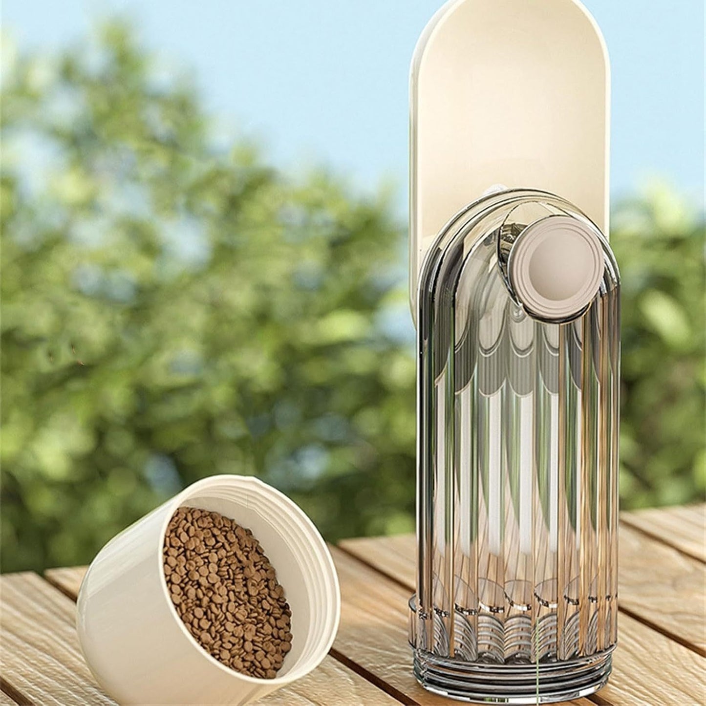 Dog Water Bottle Food Dispenser Leak Proof For Walking Hiking Travel Outdoor Walking Outdoor Walking Go Out Use