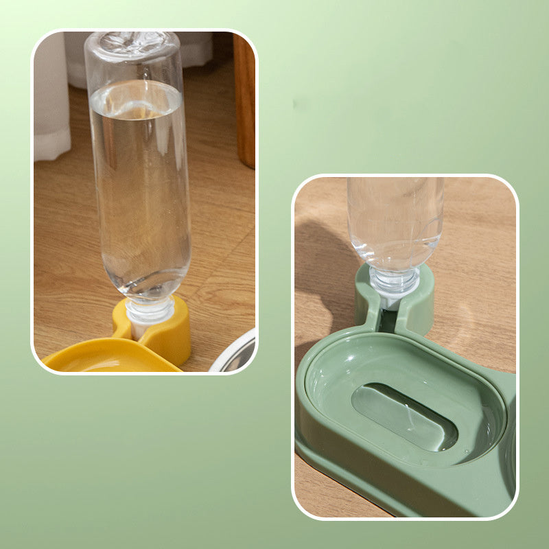 Cat Food Bowl Cat Bowls Whisker Friendly With Water Dispenser For Cats And Small Dogs