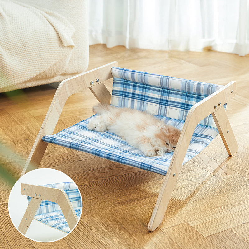 Cat Beach Chair Summer All Seasons Elevated Cat Bed Cat Comfort Sleeping Nest House
