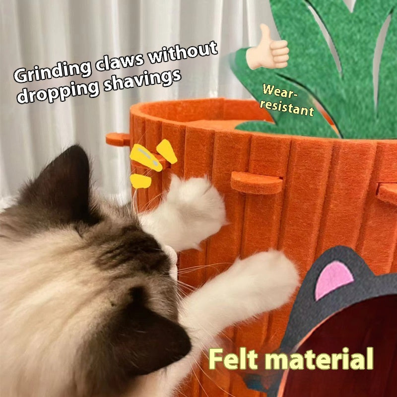 Carrot Cat Nest Villa Cat Scratch Board Integrated Wear-resistant No Dandruff