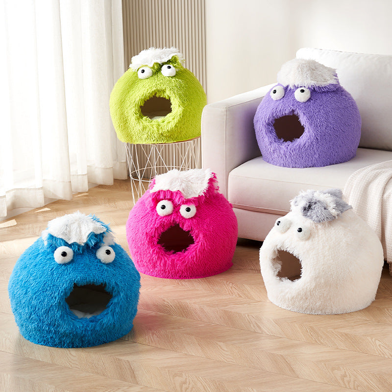 Warm Winter Nest For Cats, Closed Sleeping Nest, Safe Cat House, Kitten Bed, Universal Kennel For All Four Seasons