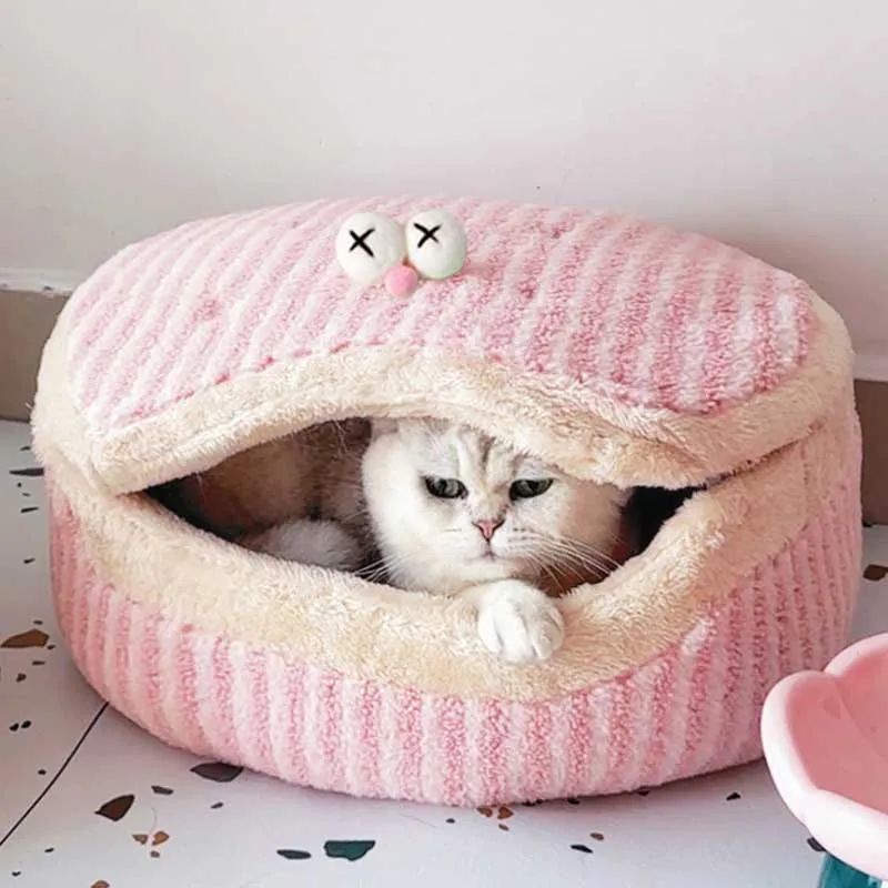 Causeway Braised Sandwich Cat Nest Warmth Winter Four Seasons Universal Cat House Washable Pet Nest