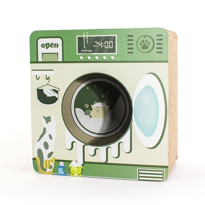 Washing Machine Cat Scratch Board Cat Nest Integrated Toy