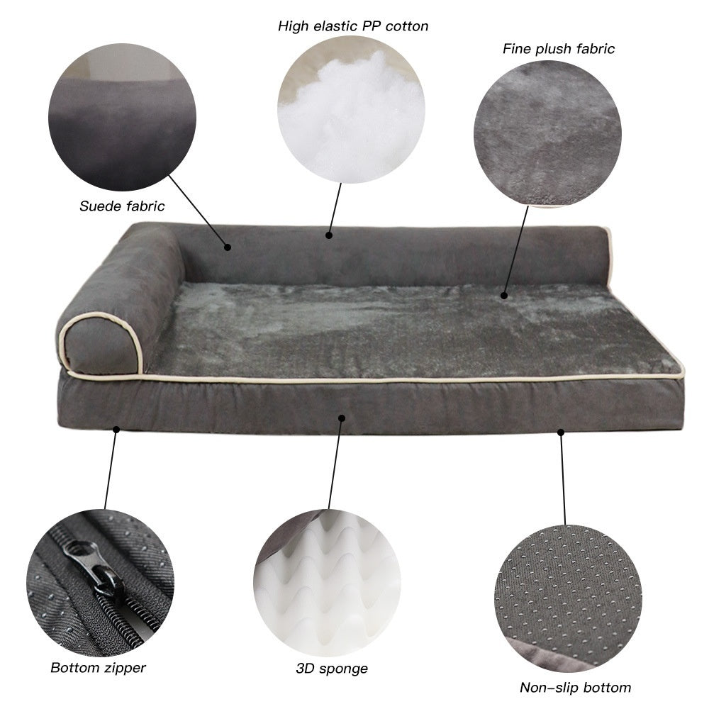 Creative Solid Color Leisure Warm Pet Bed