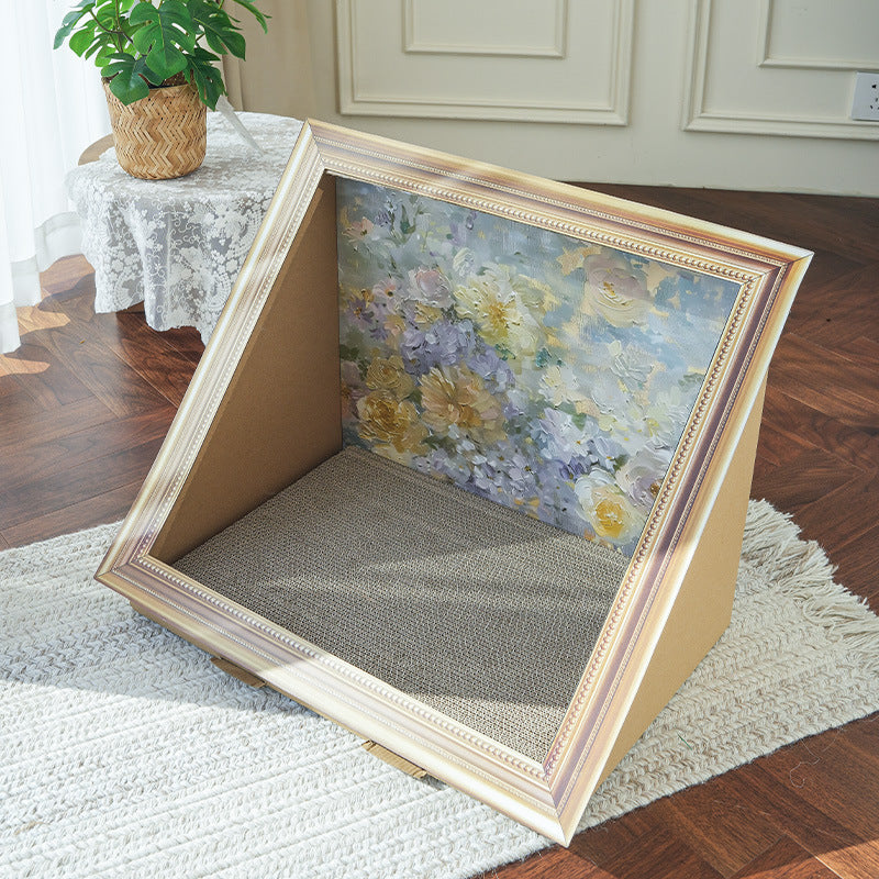 Oil Painting Creative Cat Scratch Board Nest Two-in-one Resumption Of Work European Decoration