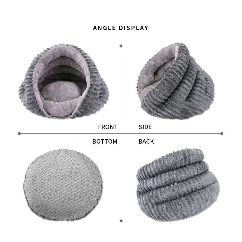 Tunnel Cat Nest Four Seasons Comfortable Thickened Conch Pocket Pets Cats Sleeping Bag Foldable Detachable Washable Pet Supplies