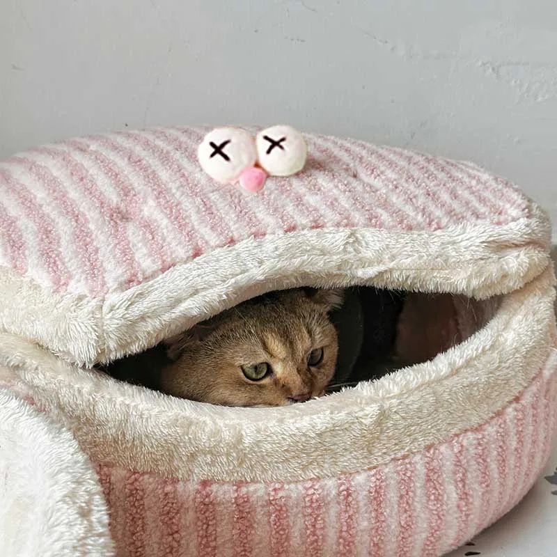 Causeway Braised Sandwich Cat Nest Warmth Winter Four Seasons Universal Cat House Washable Pet Nest