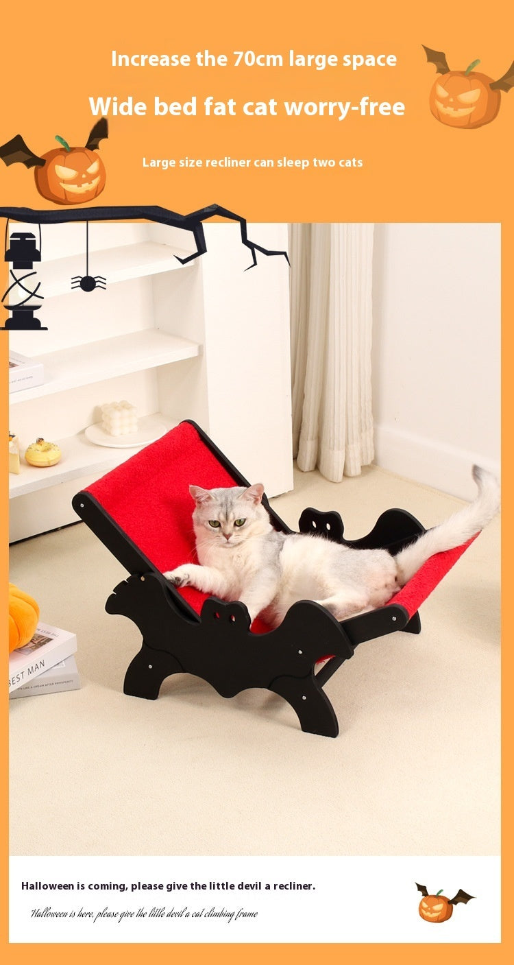 Cat Recliner Bat European And American Halloween Black Red