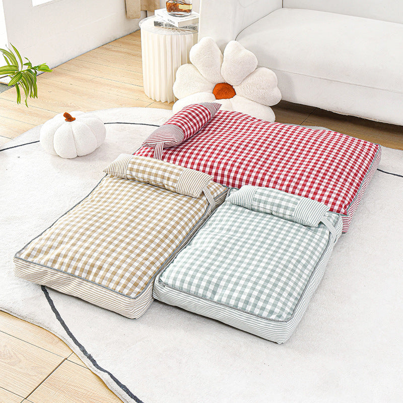 Pet Nest Dog Cushion, Warm In Autumn And Winter, Fully Removable And Washable Dog Bed, Thickened, Comfortable And Warm Cat And Dog Sleeping Mat