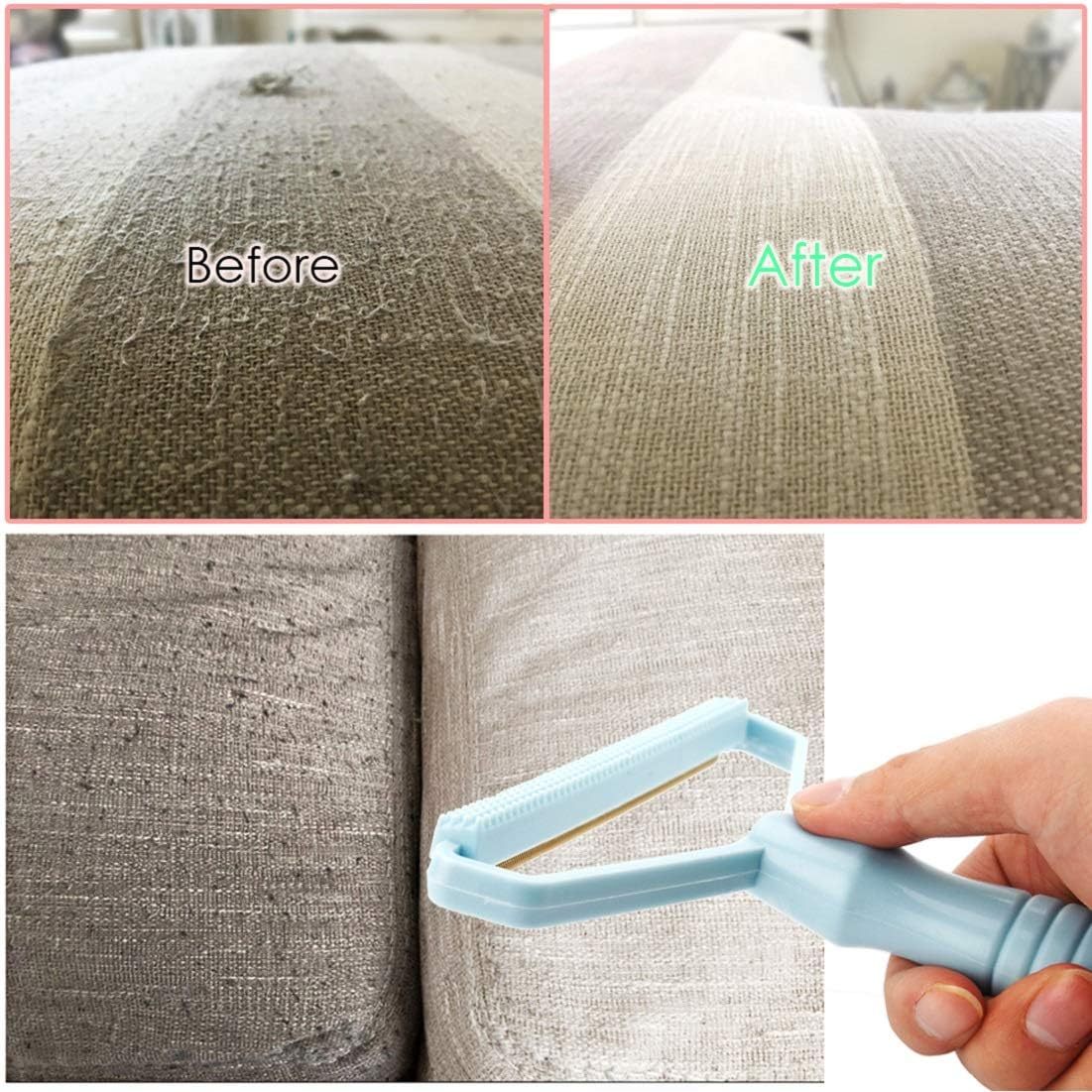 Portable Fabric Shaver Pet Hair Remover Manual Lint Remover Dog Hair Remover Tool Removing Dust From Clothing Carpet Furniture Blankets