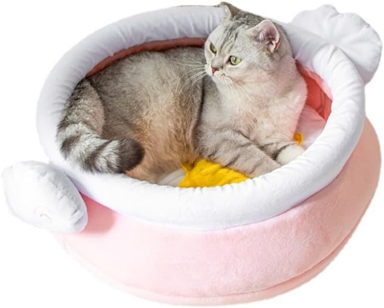 Cat Nest Honey Pot Magic Shape Cat Sofa Bed Cute And Comfortable Pet Cat Nest Warm Large Space Soft Pet Bed Suitable For Small Cats And Dogs