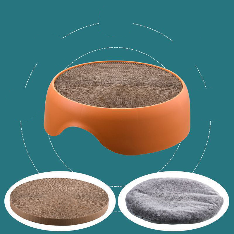 Cat Nest, Cat Scratching Board, Cat Scratching Bowl, All-season Universal Pet Supplies, Thick Plush Mat, One Nest For Two Uses