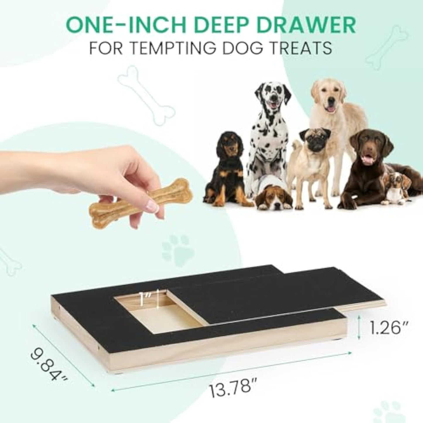 Dog Nail Scratch Board, Dog File Board Dog Nail Grinder Board Scratch Pad For Nails With Treat Box Pets Nails Trimming For All Dog Sizes