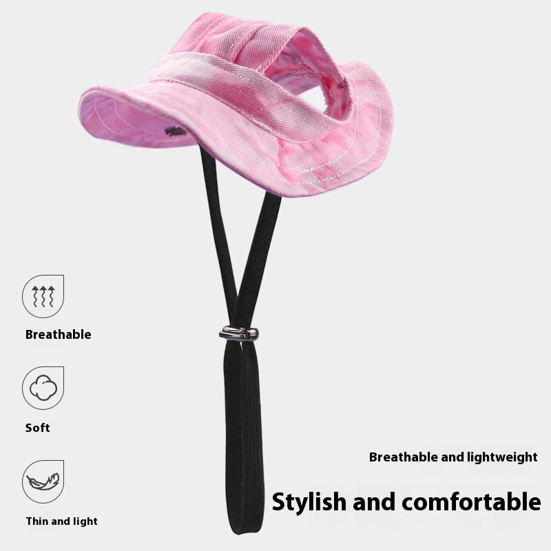 Cat Hat Summer Sun-shade Fisherman Hat Adjustable Ear Leakage