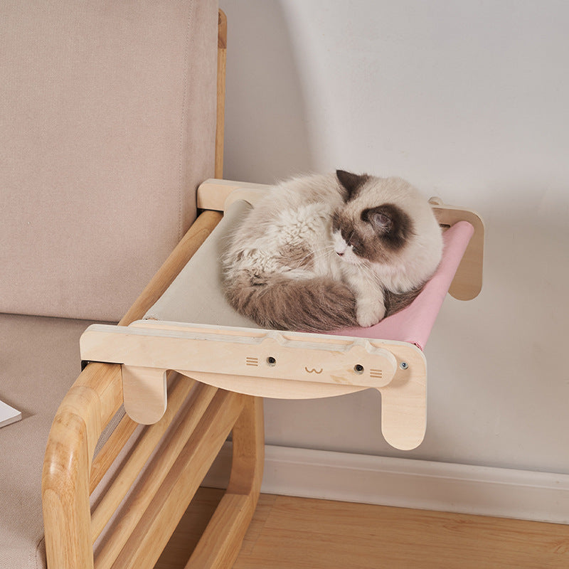 Solid Wood Pet Bed Dog Bed Four Seasons Universal Floor Wooden Removable And Washable